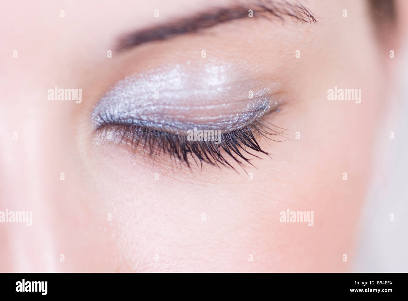 Woman with eyeshadow makeup Stock Photo