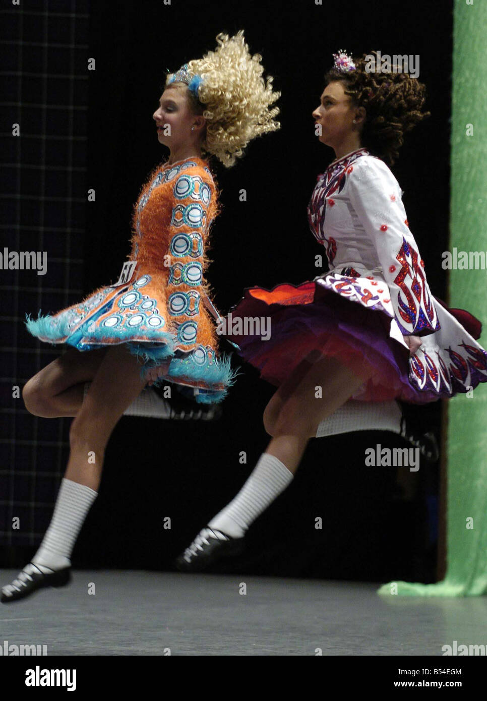 04 04 07 Pic shows competitors at the world irish dance championships