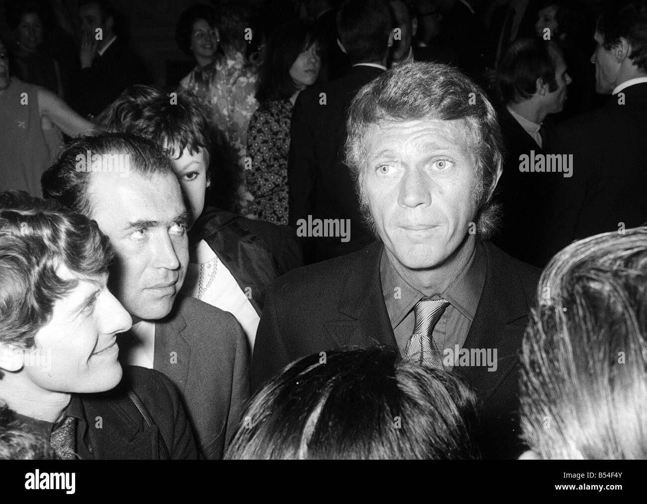 Reception for Steve McQueen star of Bullitt at the savoy hotel at which ...