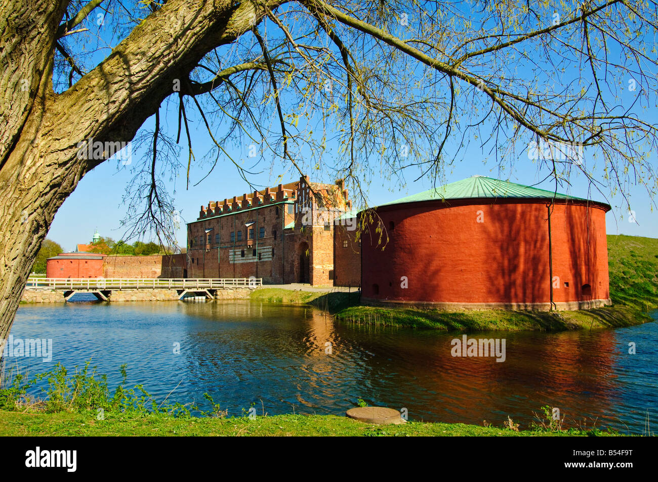 Malmöhus slott a 15th century moated fortress adjoining the Old Town of Malmö Sweden Stock Photo