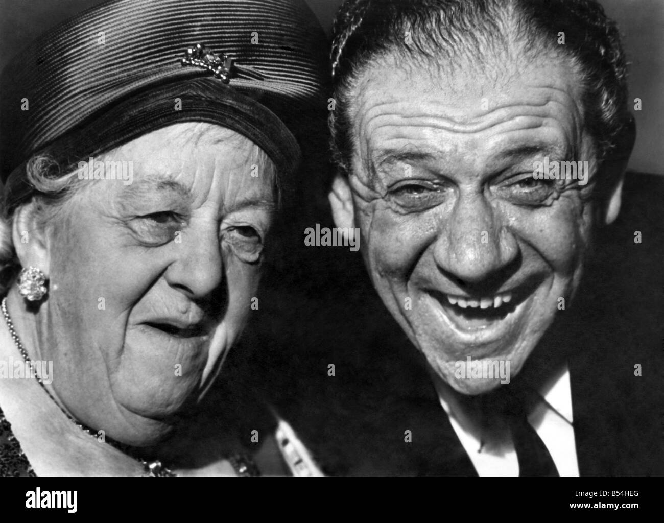 Margaret Rutherford and Sid James. April 1965 P011168 Stock Photo