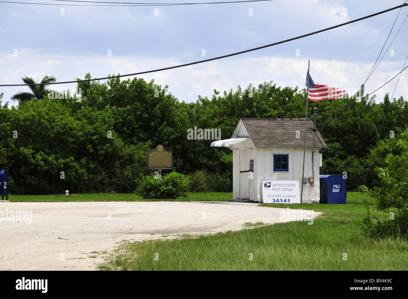 ochopee post office along the border of everglades national park