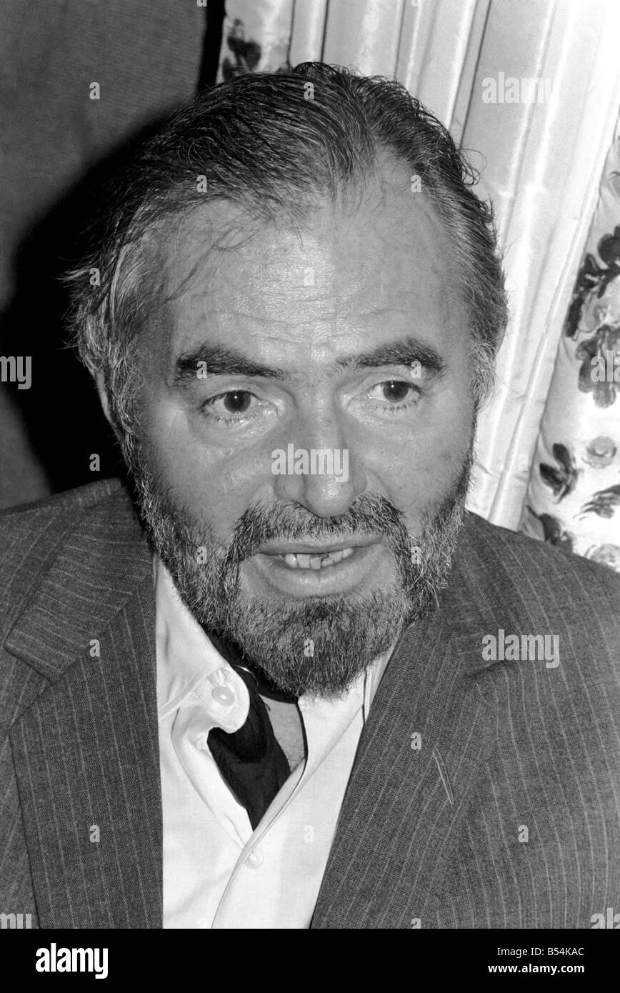 A press reception was held today at the Dorchester hotel for actor James Mason who stars in the film Age of Consent and which he Stock Photo