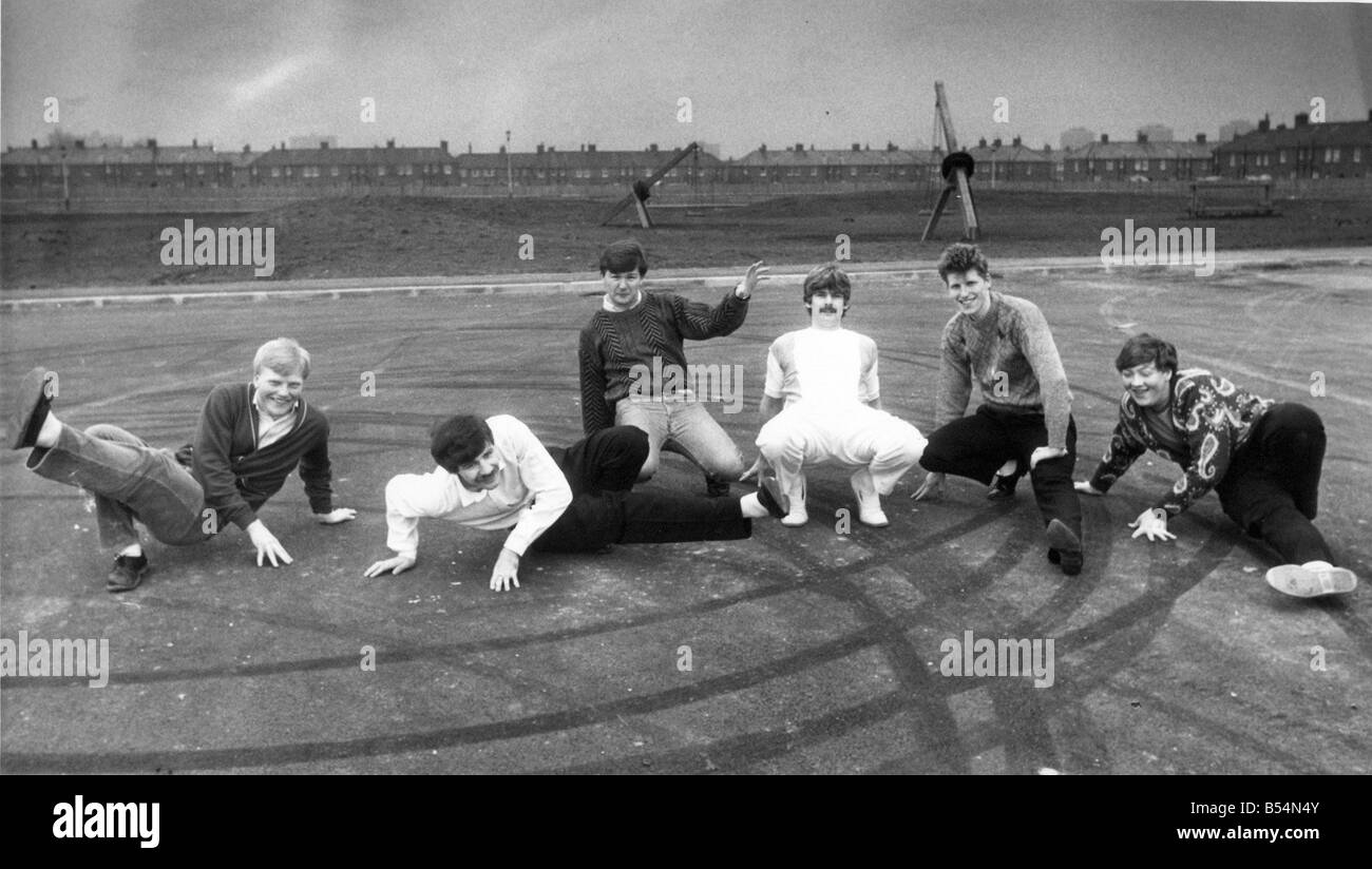 A bunch of lads have formed a Northern Soul organisation Stock Photo