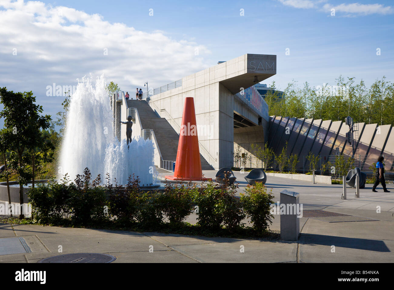 Seattle Art Museum Sculpture Park along waterfront in Seattle Washington Stock Photo Alamy