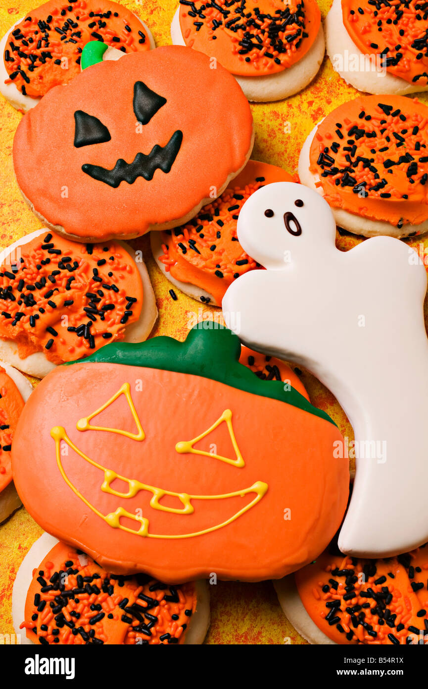 Halloween cookies desert Stock Photo