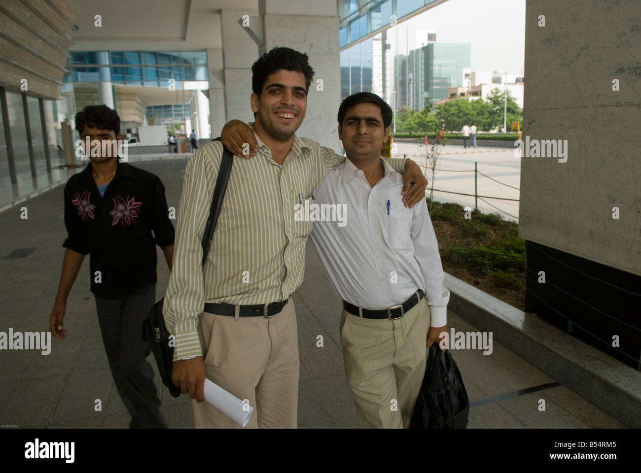 Indian businessmen in Gurgaon, India Stock Photo