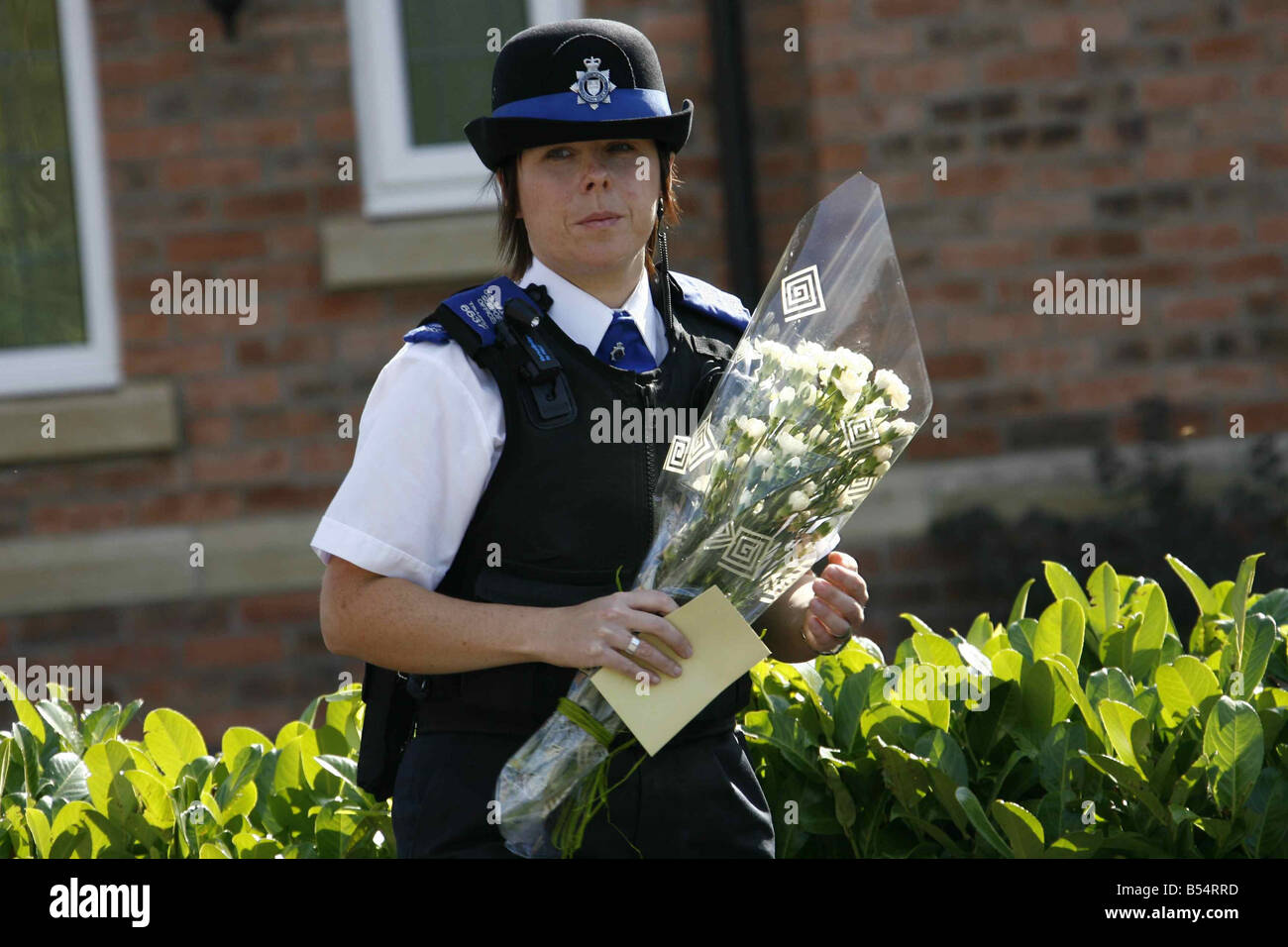 Flowers delivered to the McCann family home in Rothley Leics Madeleine McCann Stock Photo