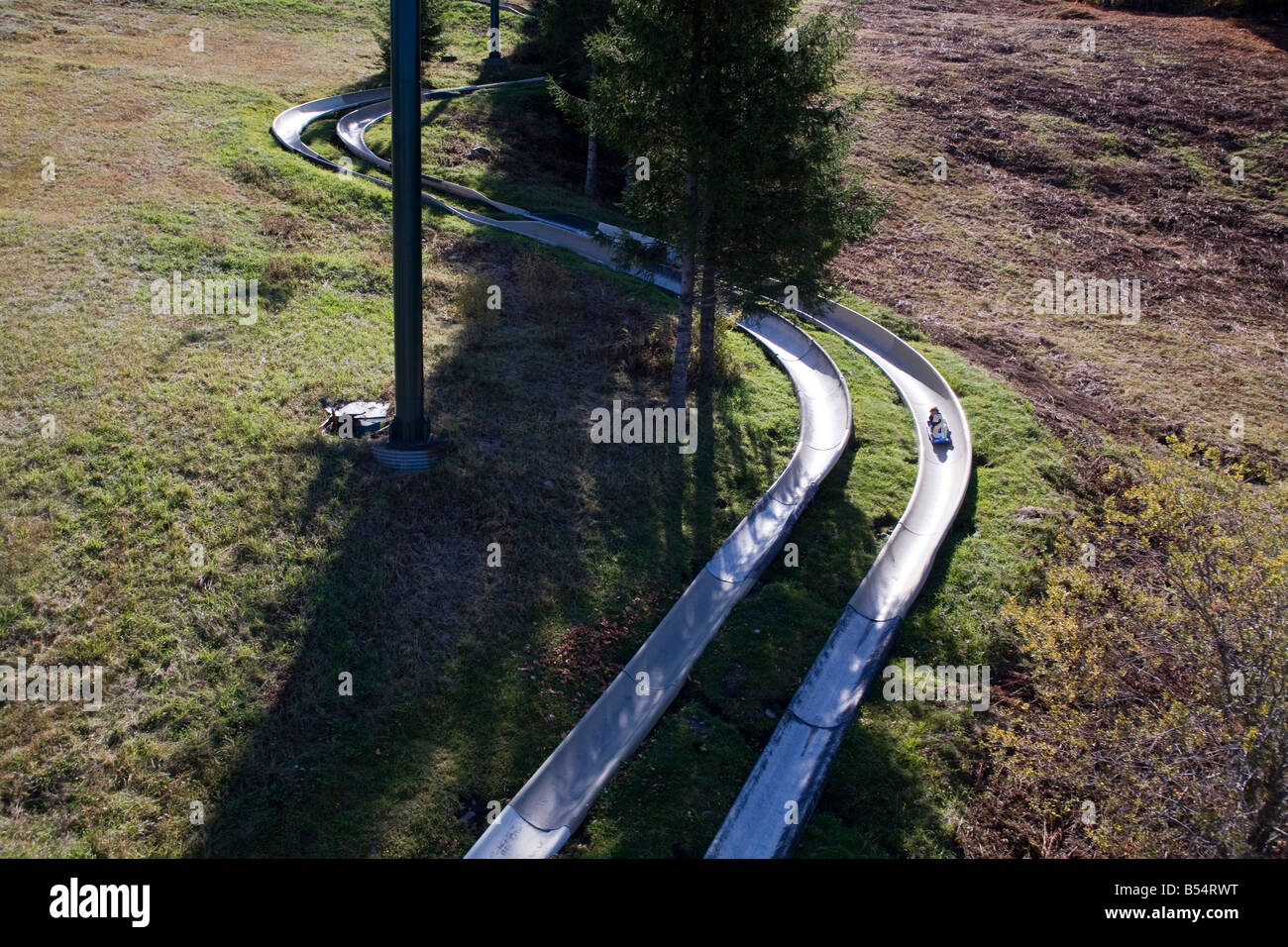 Alpine slide in Killington Vermont Stock Photo - Alamy, image size:1300x956