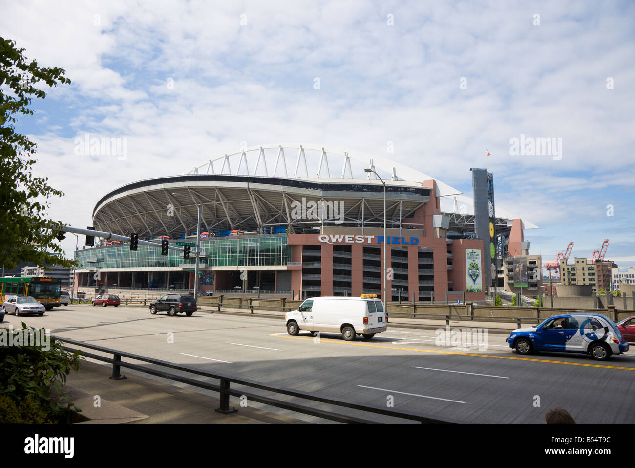 Qwest Field & Event Center football stadium in Seattle Washington, USA Stock Photo