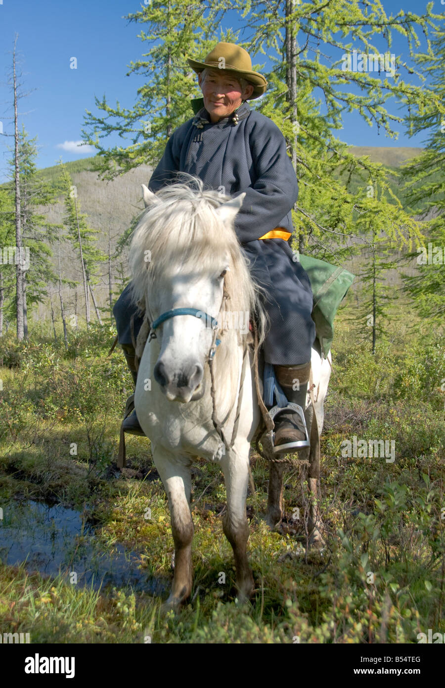 Mongolian Rider Northern Mongolia Stock Photo - Alamy