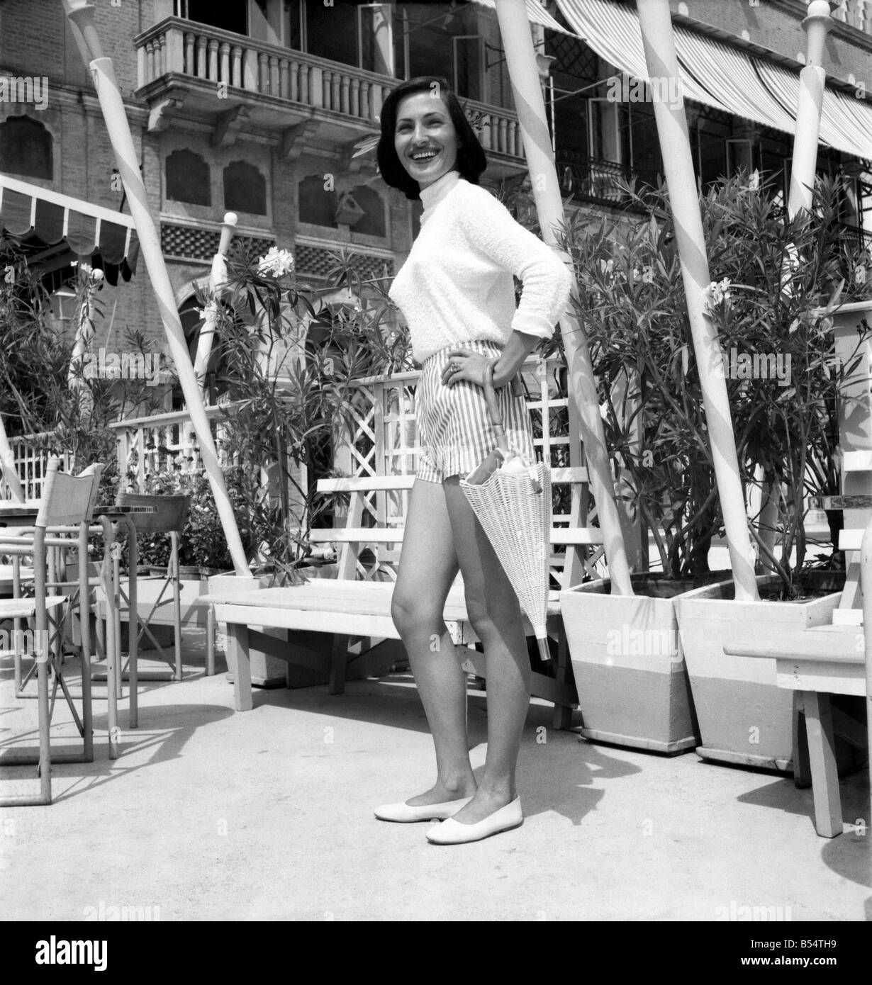 Venice Film Festival 1953. Italian actress Teresa Pellati. August 1953 D5369-014 Stock Photo
