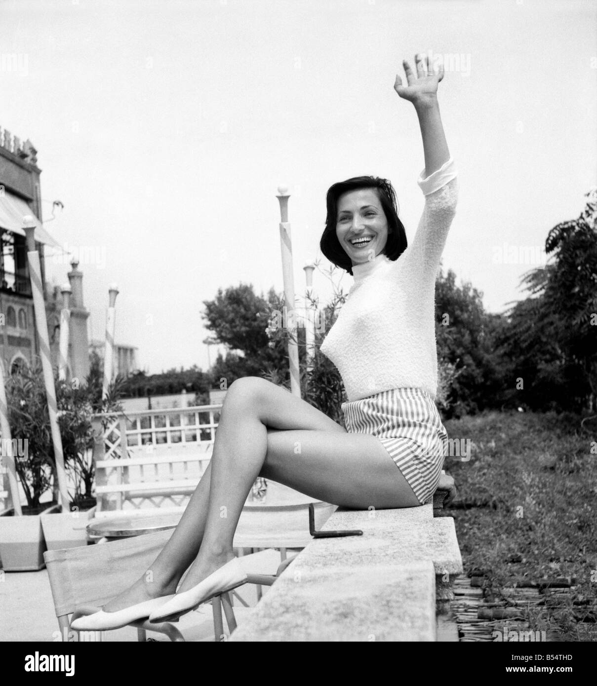 Venice Film Festival 1953. Italian actress Teresa Pellati. August 1953 D5369-016 Stock Photo