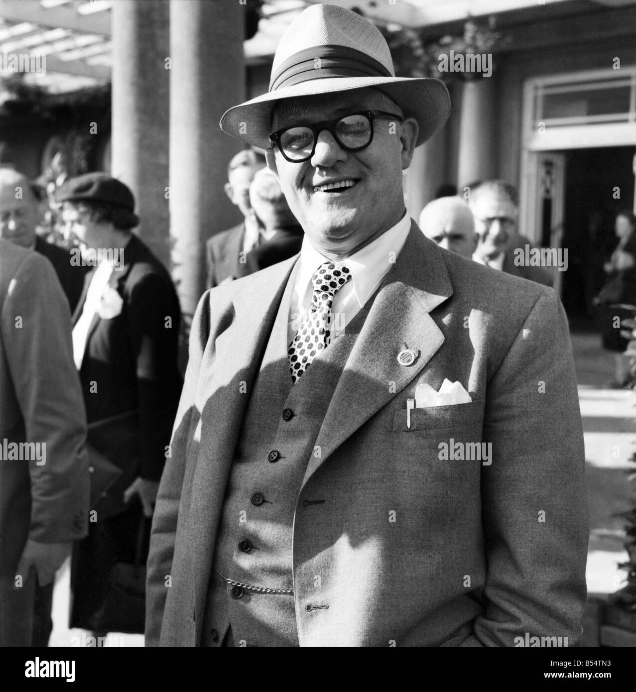 T.U.C. Douglas, Isle of Man 1953. Arthur Deakin Secretary of the Transport and General Workers Union. September 1953 D5569-004 Stock Photo