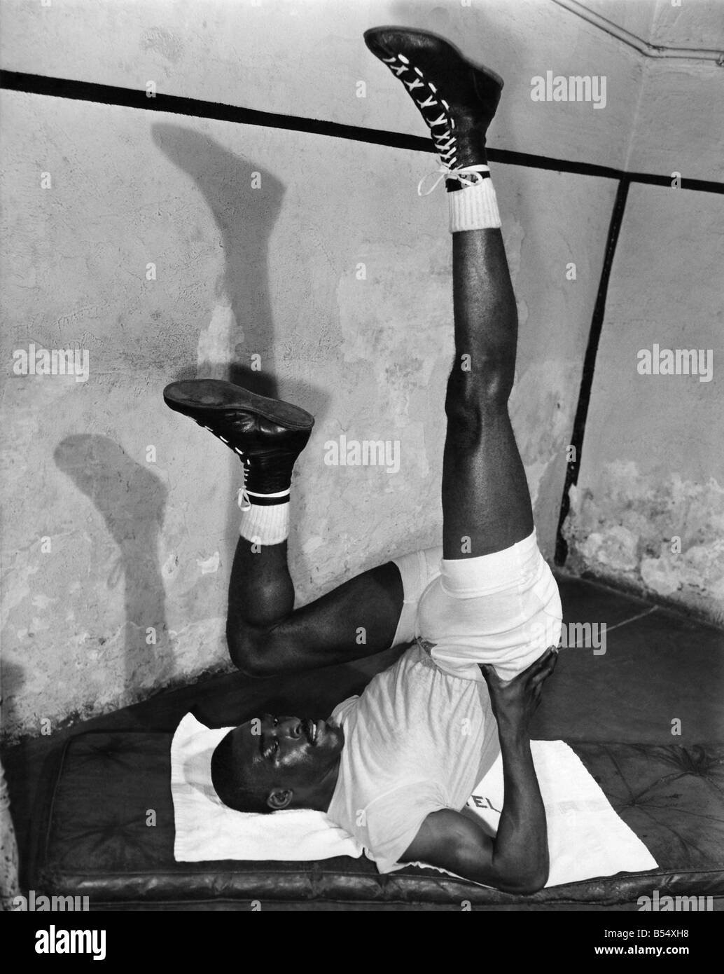 Randy Sandy. March 1959 P011480 Randy Sandy.
Boxer.
birth date Stock Photo