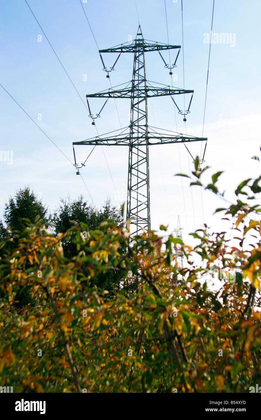 electrical tower Stock Photo