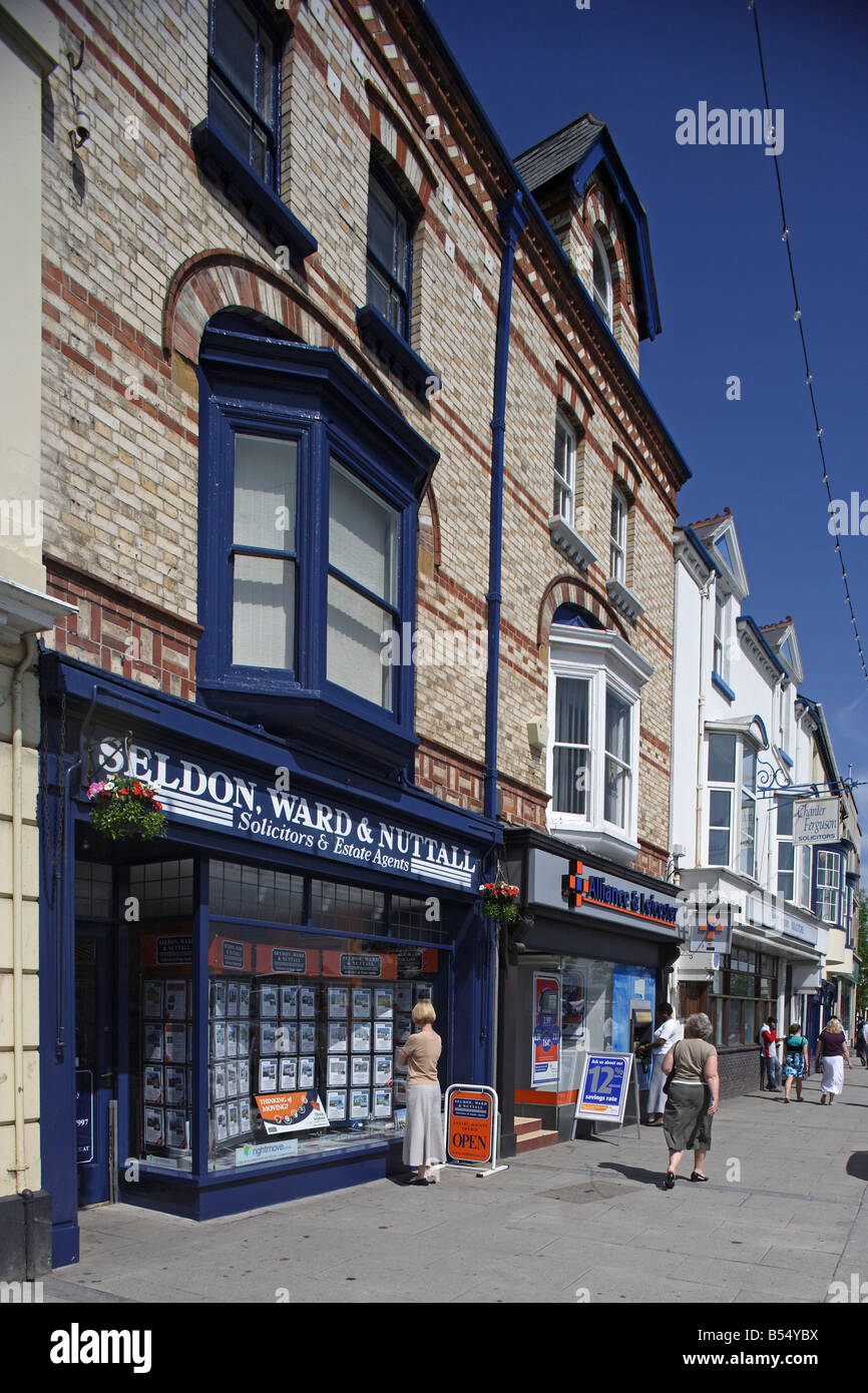 Bideford Bridgeland Street typical houses Devon Great Britain United