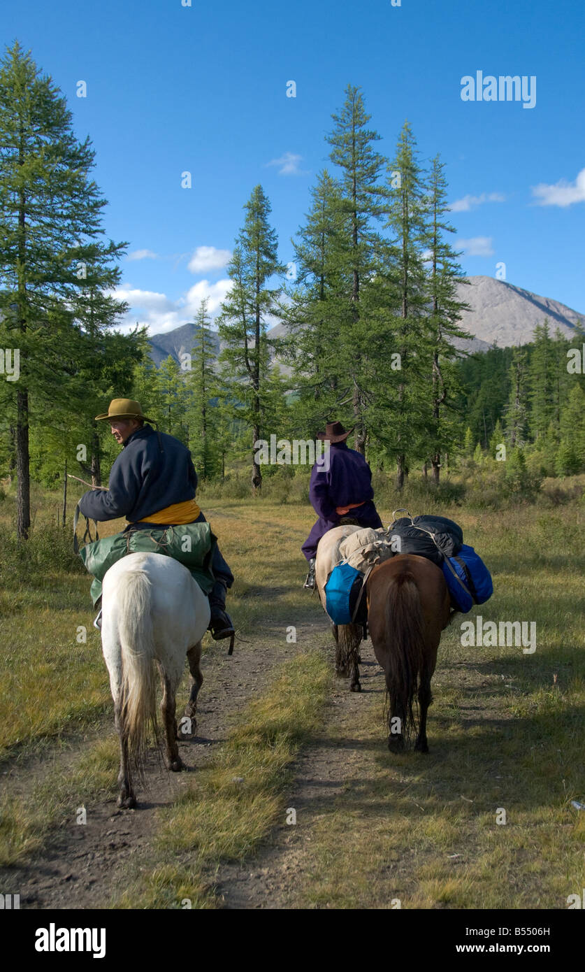 Nomad Guides Northern Mongolia Stock Photo - Alamy
