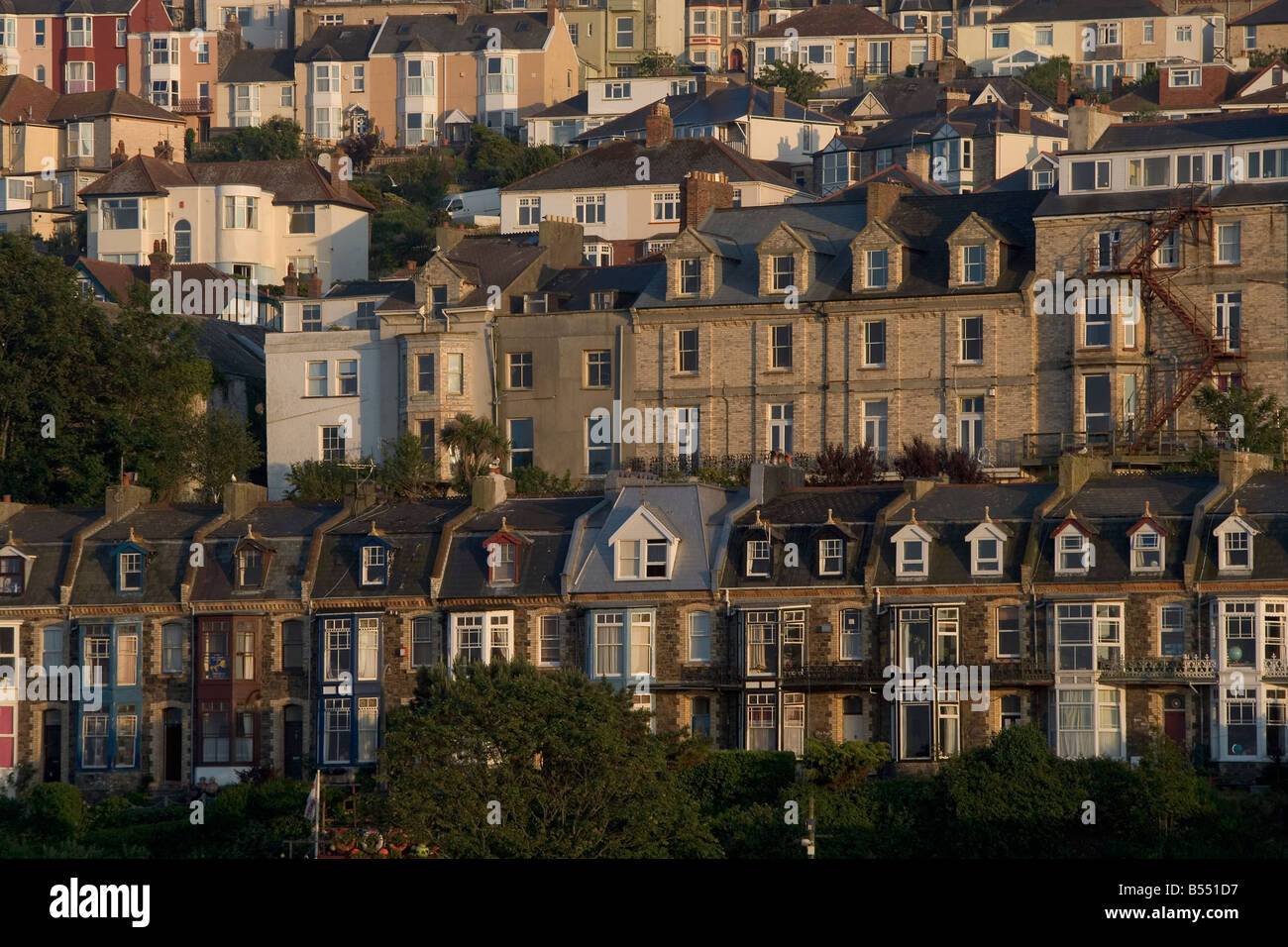 Victorian houses Devon Great Britain United Kingdom Stock
