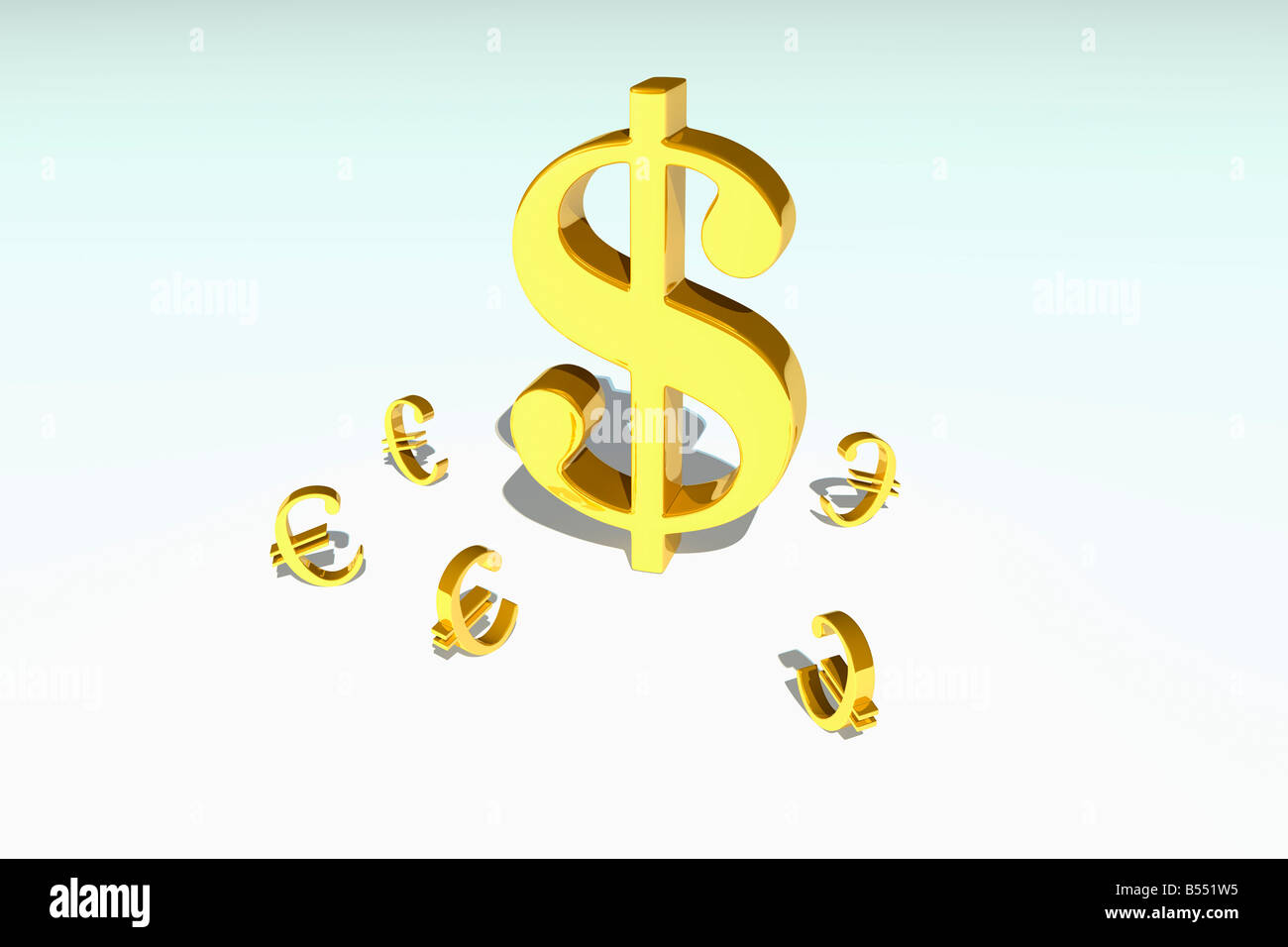 Gold dollar symbol hi-res stock photography and images - Alamy