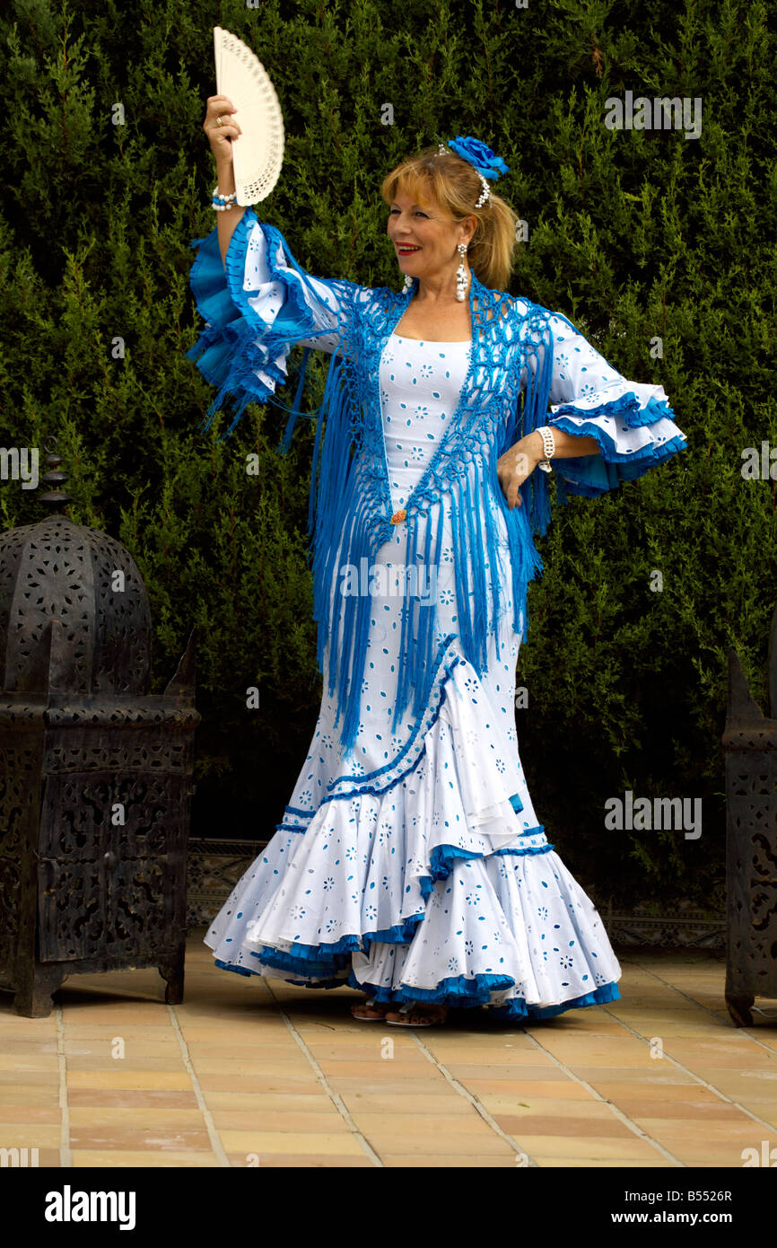 blue spanish dress La Amapola Spanish Girls Blue & Pink Floral Dress ~ 3,10y – My Fair Baby  Boutique main image 1