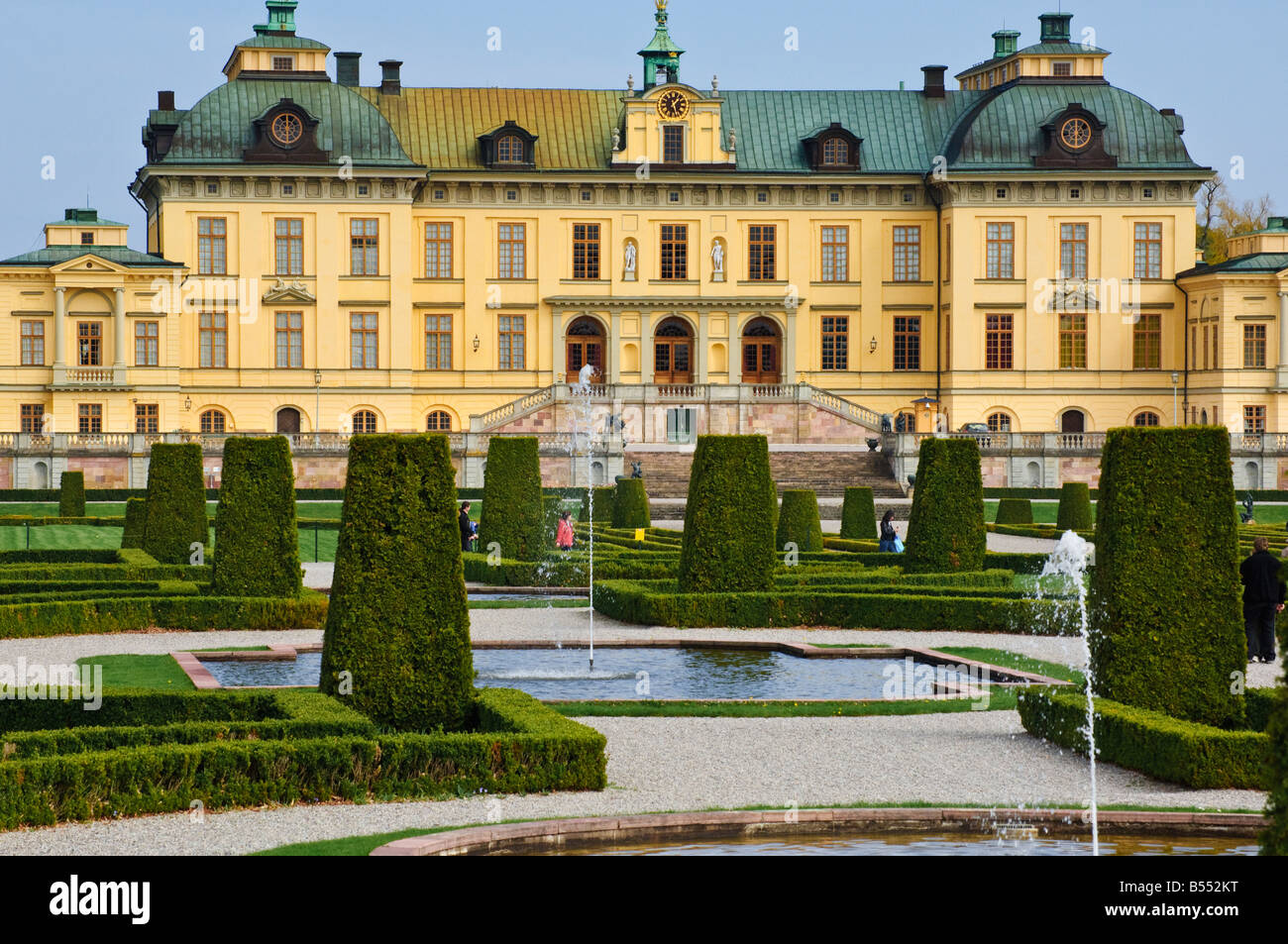 Drottningholms Slott home of the Swedish Royal Family near Stockholm Sweden Stock Photo