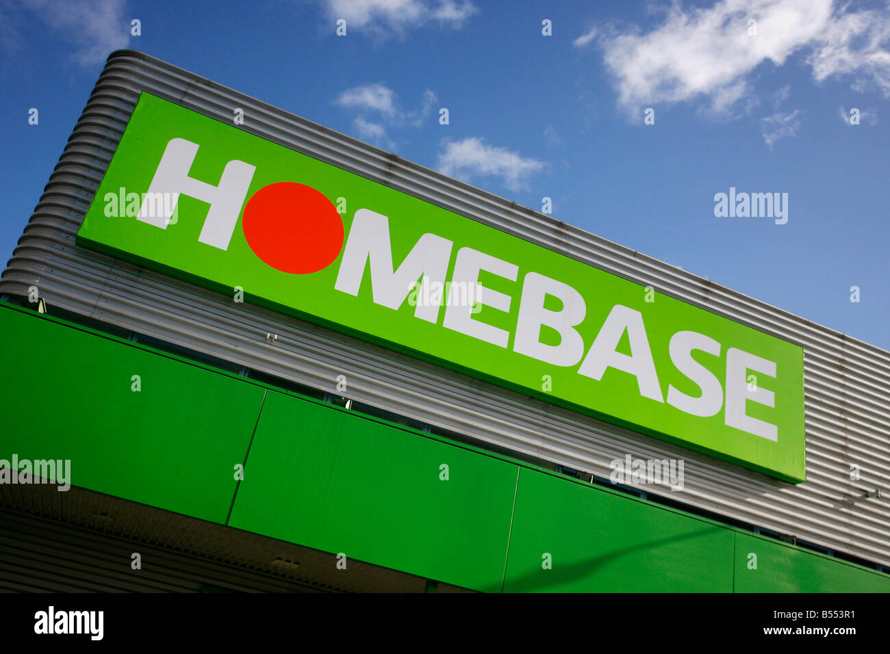 Homebase shop sign Stock Photo Alamy