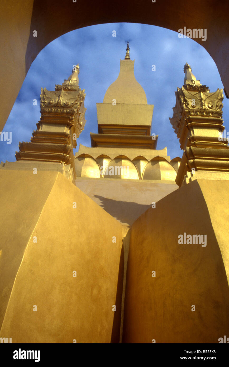 Pha That Luang Vientiane Laos Stock Photo - Alamy