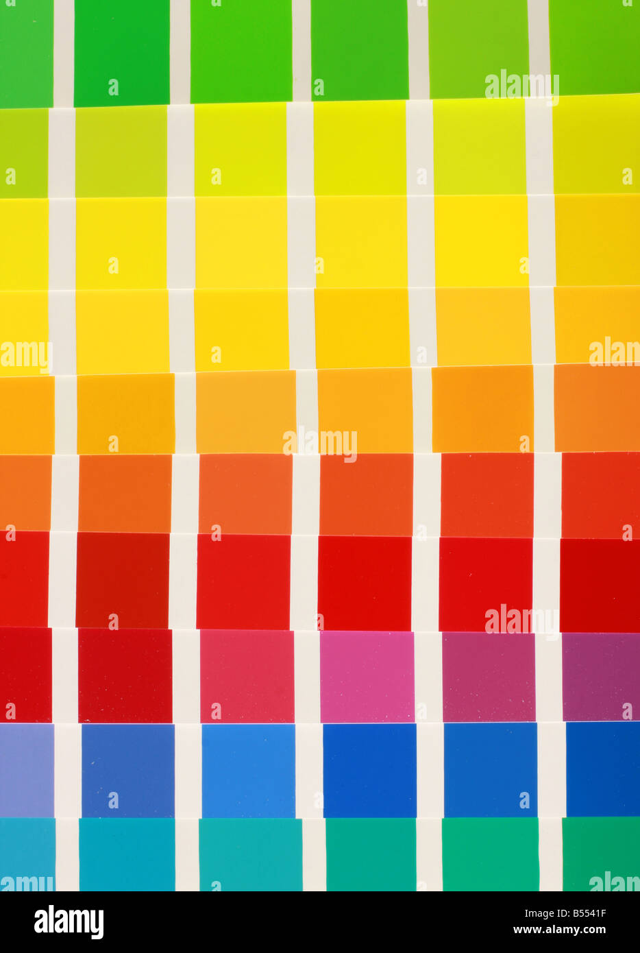 Color swatch paper filling the frame Stock Photo
