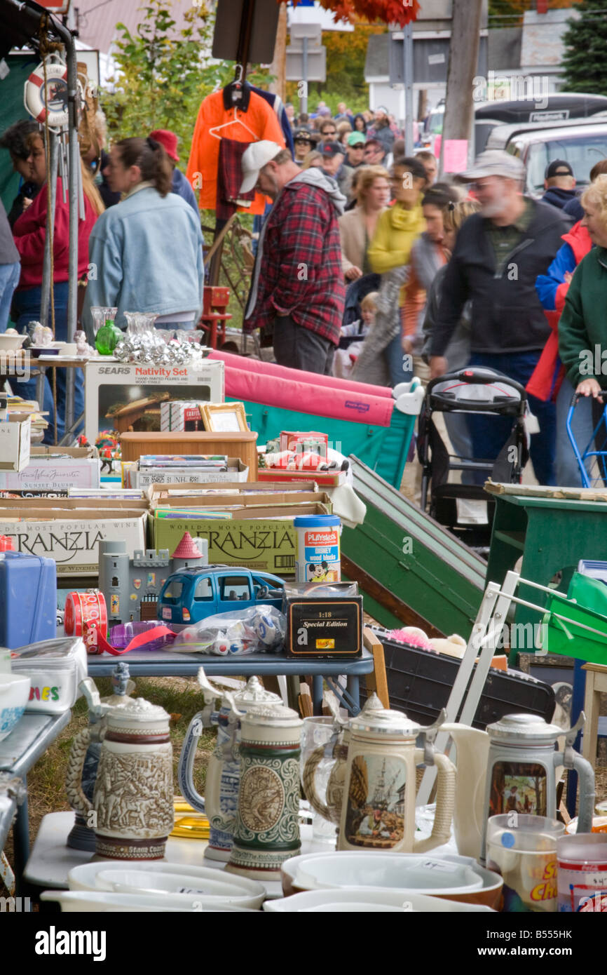 Worlds largest garage sale annual autumn event in Warrensburg New York