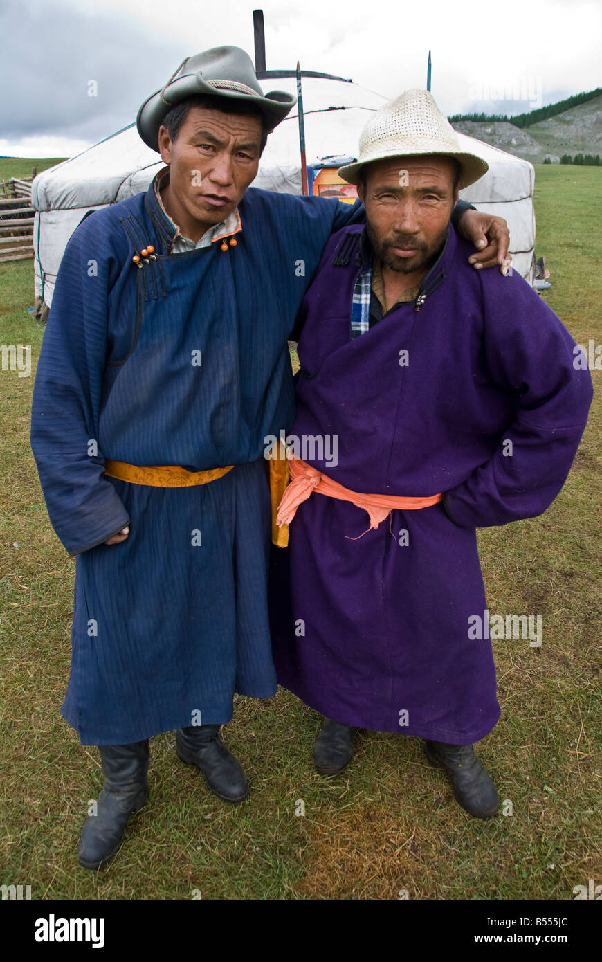 Mongolian nomads in their yurts hi-res stock photography and images - Alamy
