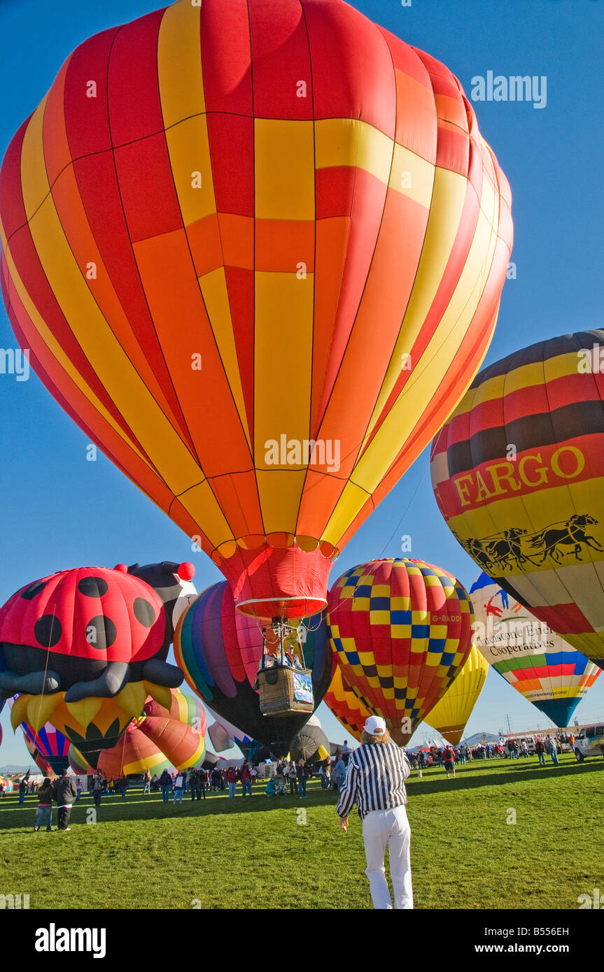 Hot air balloons Albuquerque balloon fiesta  New Mexico Stock Photo