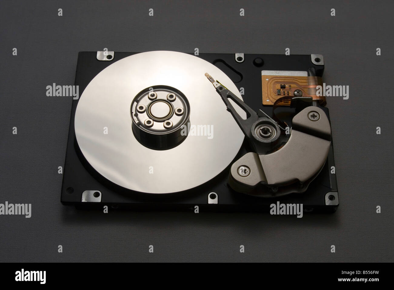 Inside of the hard disk drive unit Stock Photo Alamy
