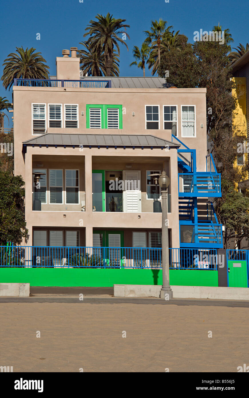 Santa Monica CA beach "Bay City" gold coast houses north of the Santa