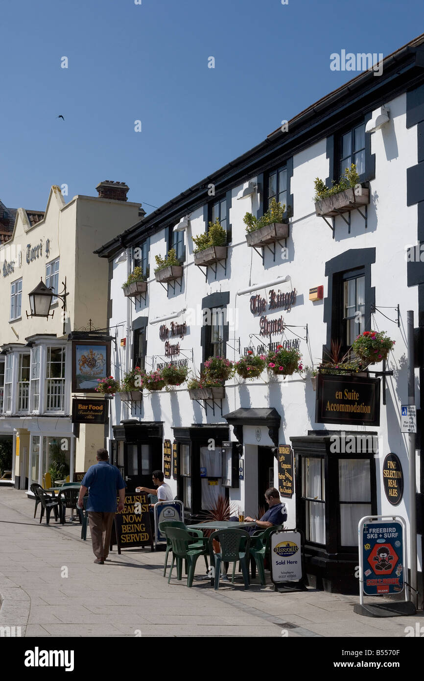 Bideford Bridgeland Street typical houses Devon Great Britain United