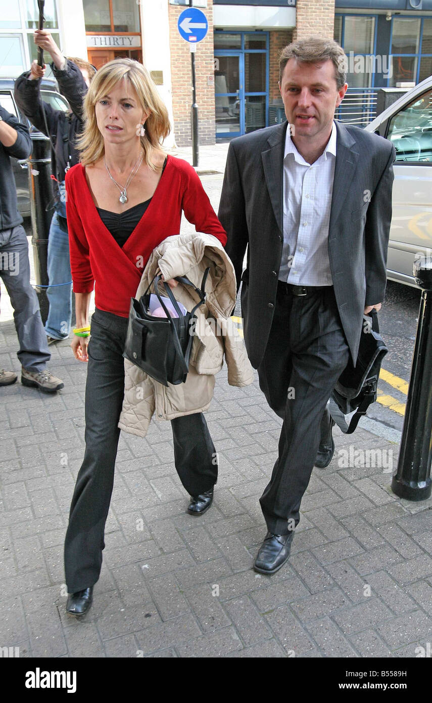 Kate and Jerry McCann arrive the offices of their London Solicitors 20 September 2007 Stock Photo