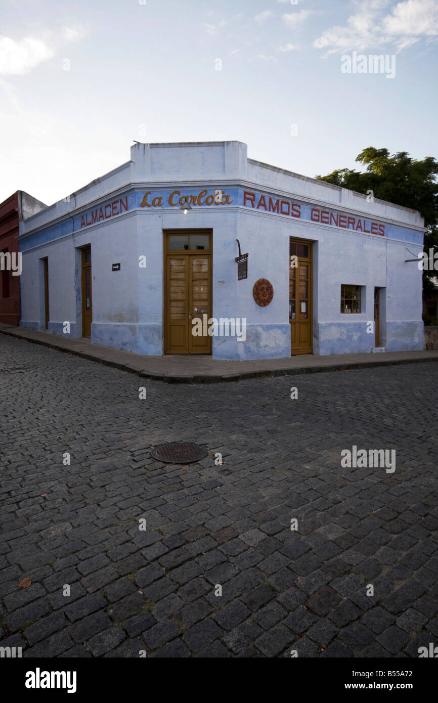 La Carlota Almacen general store in the historic town of Colonia del Sacramento Uruguay Stock Photo