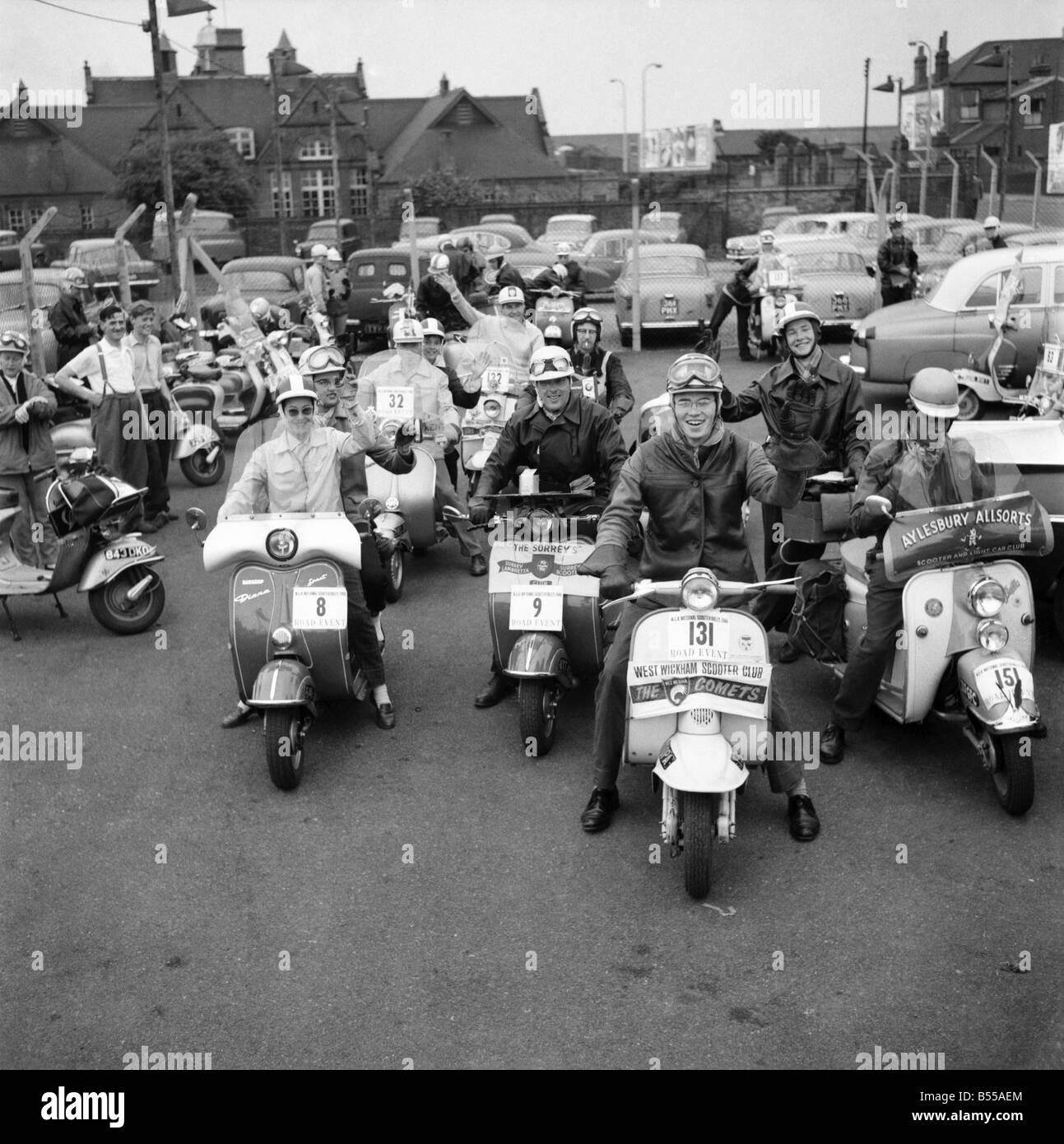 1960s scooters Black and White Stock Photos & Images Alamy