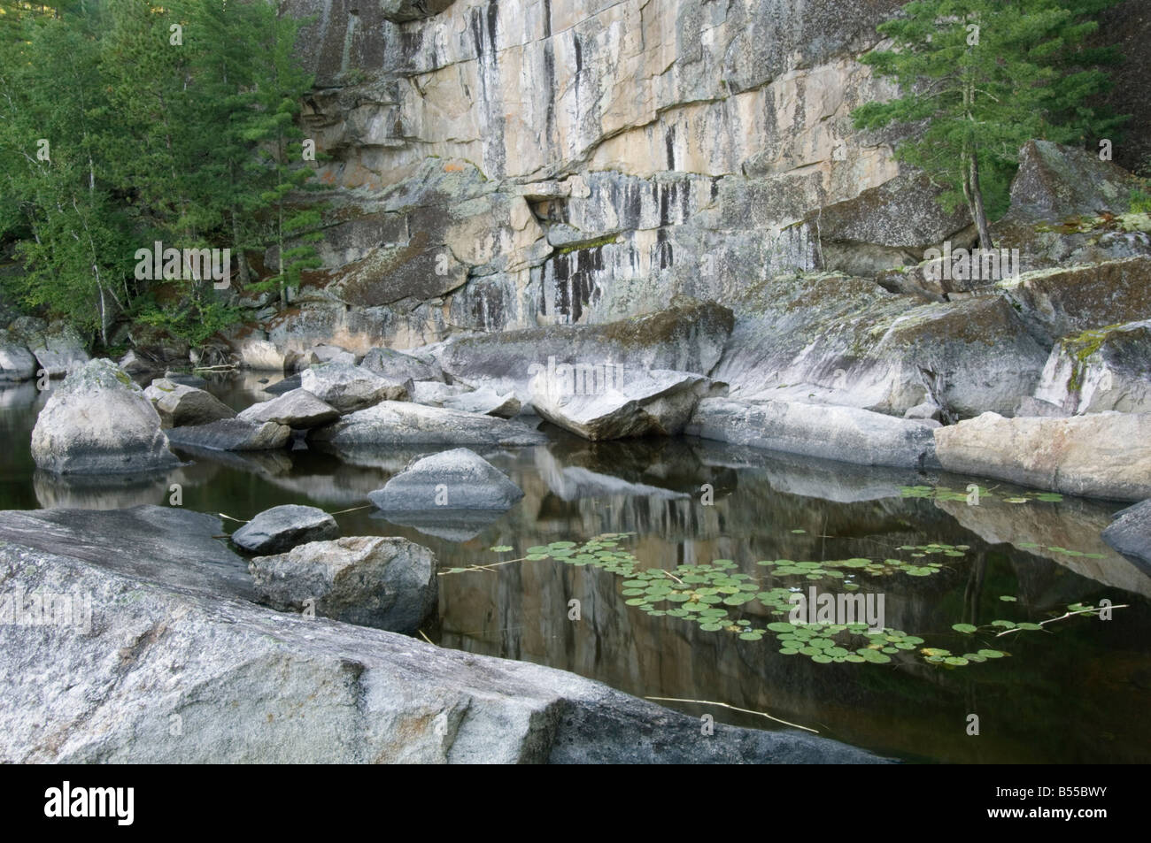 Early morning reflections at Brown s Bay Sand Point Lake Voyageurs ...