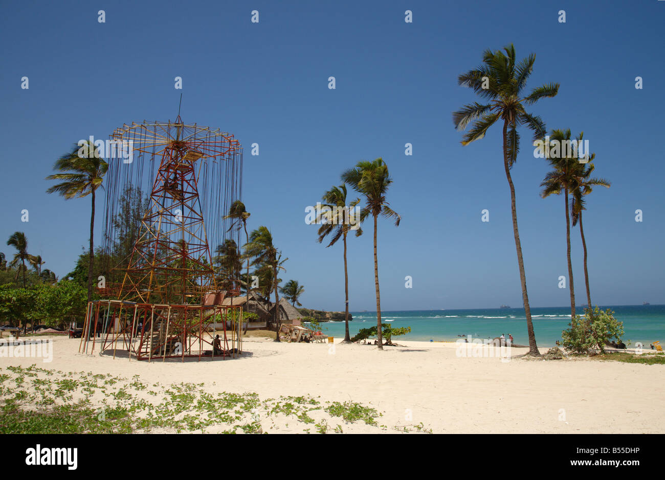 Coco beach in dar es Salaam/ Tanzania Stock Photo