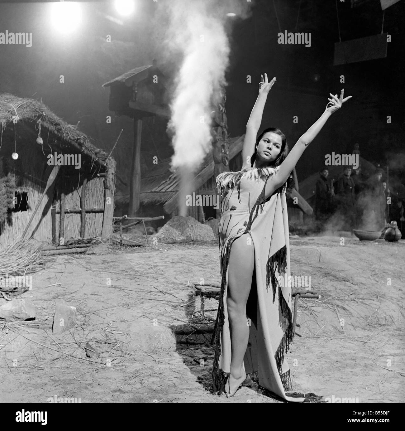 Laya Raki in 'The seekers' - being made at Pinewood Studios. October 1953 D6455 Stock Photo