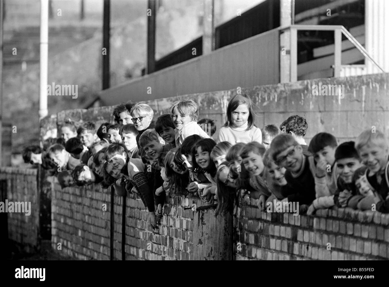 The children of Peel Park Junior School, Accrington, who went on