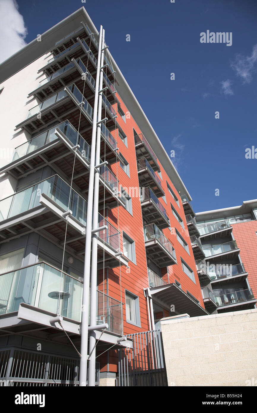 New apartments at Orwell Quay as part of the urban redevelopment of