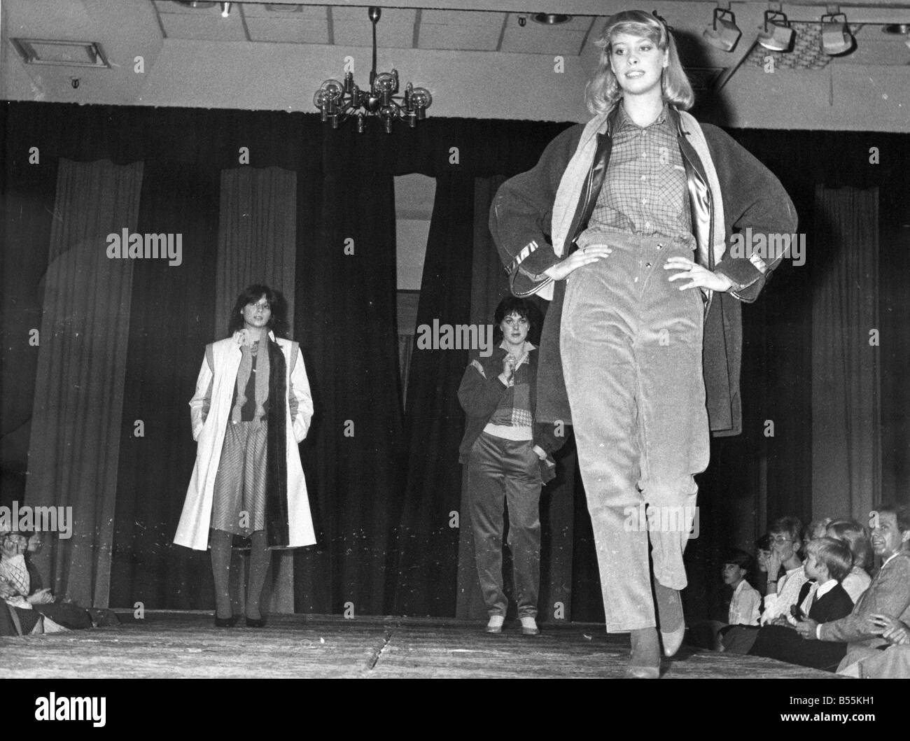 A jaunty look for Joanne Miller modelling corduroy trousers Stock Photo Alamy