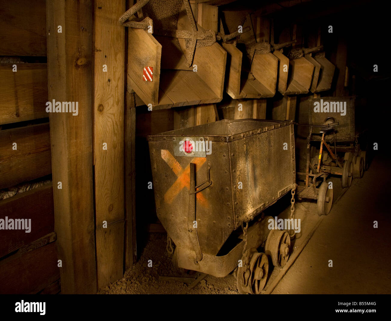 'Mine car' in the 'Queen Mine' in 'Bisbee', 'Arizona' Stock Photo