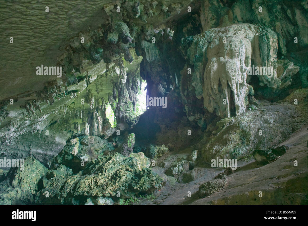 Inside Traders Cave Niah National Park nr Miri Sarawak Malaysia Stock Photo
