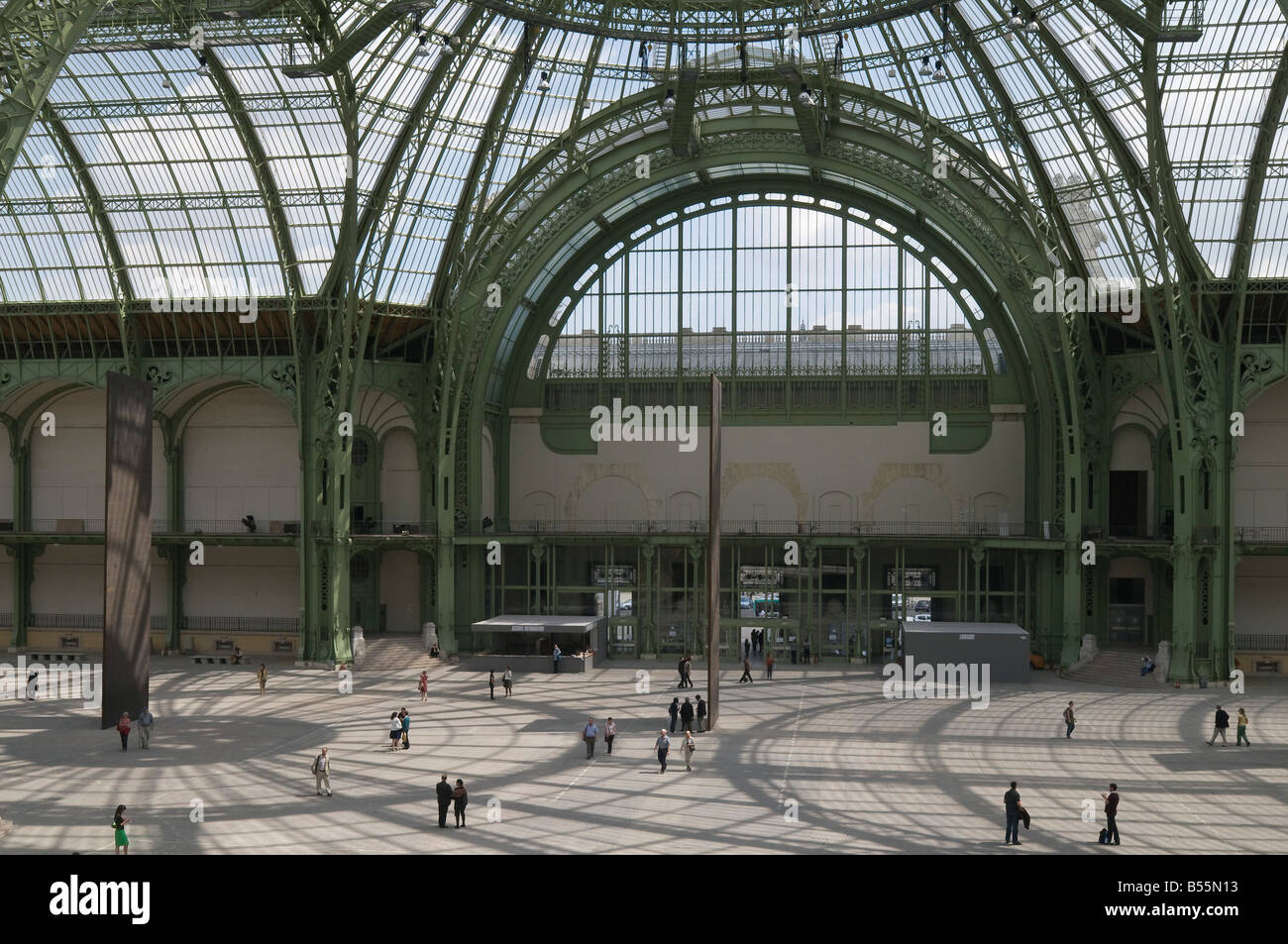 France Paris Grand Palais Architect Charles Louis Girault Stock Photo
