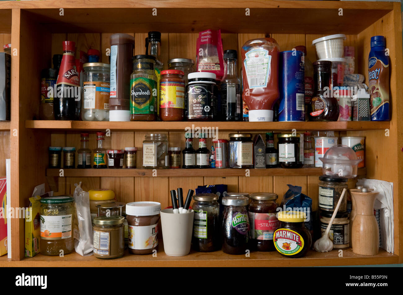 Kitchen shelves jams spreads hires stock photography and images Alamy