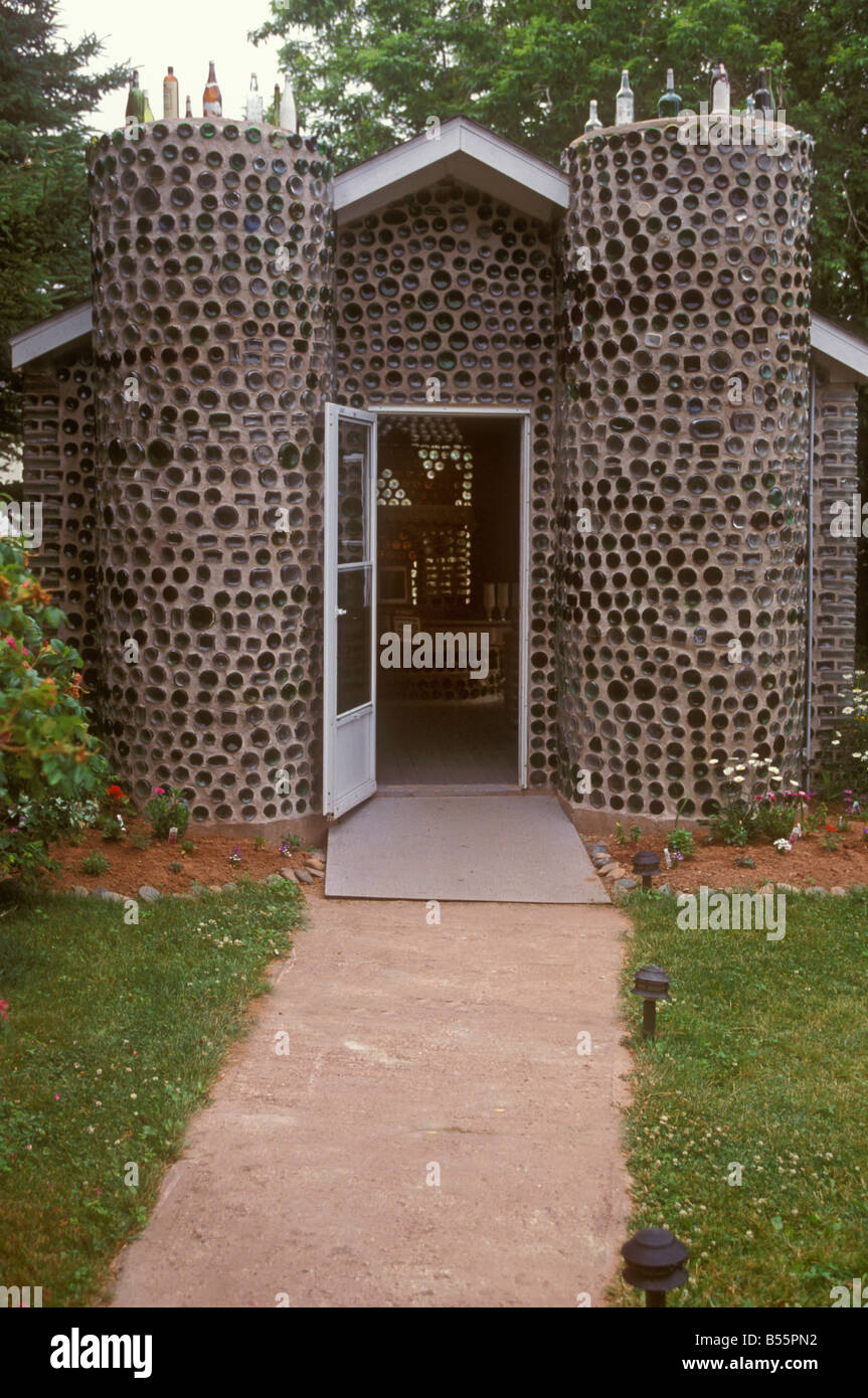 Bottle houses CapEgmont Prince Edward Island Stock Photo Alamy