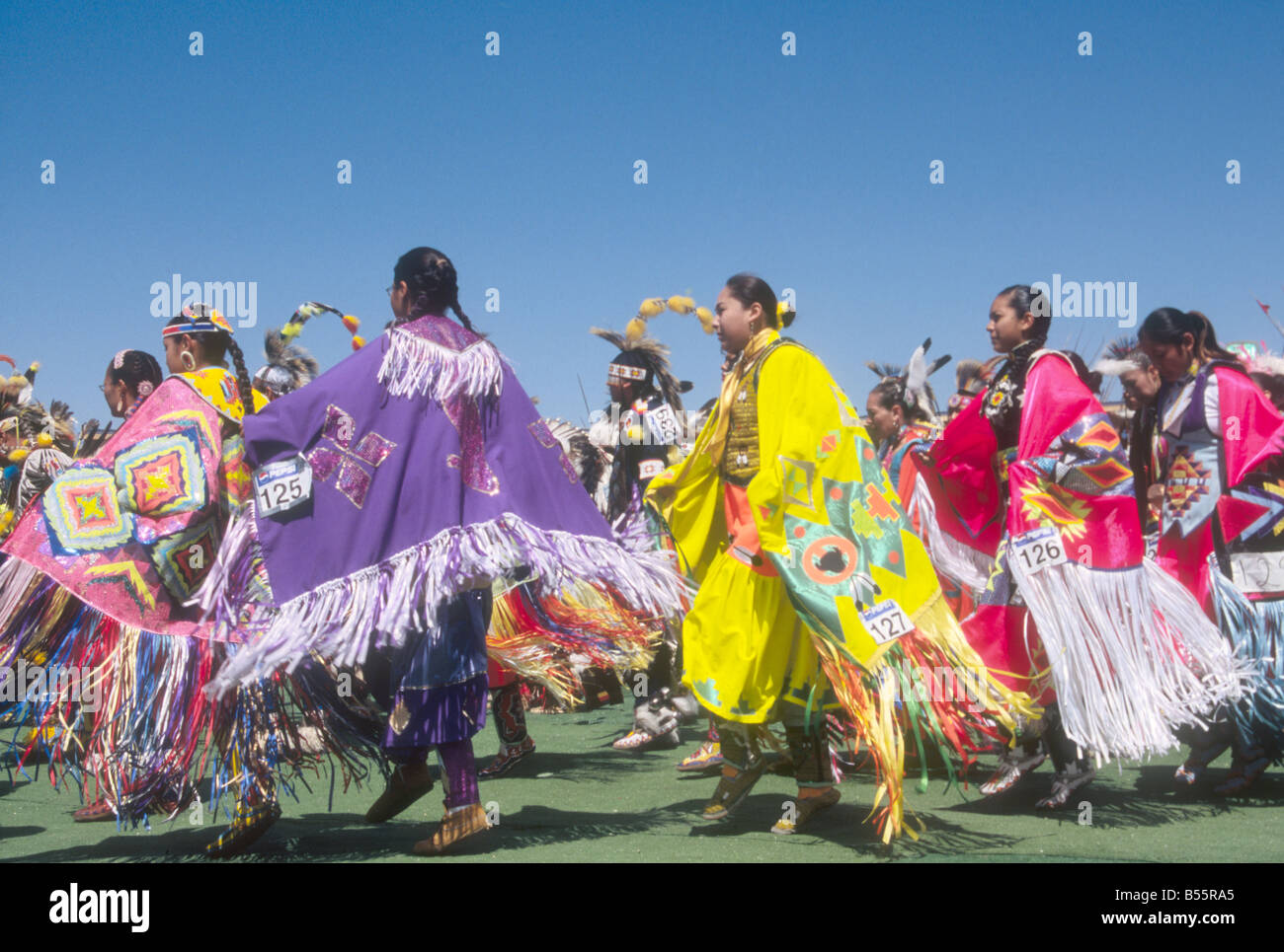 Women's traditional dance contest performed at North American Indian